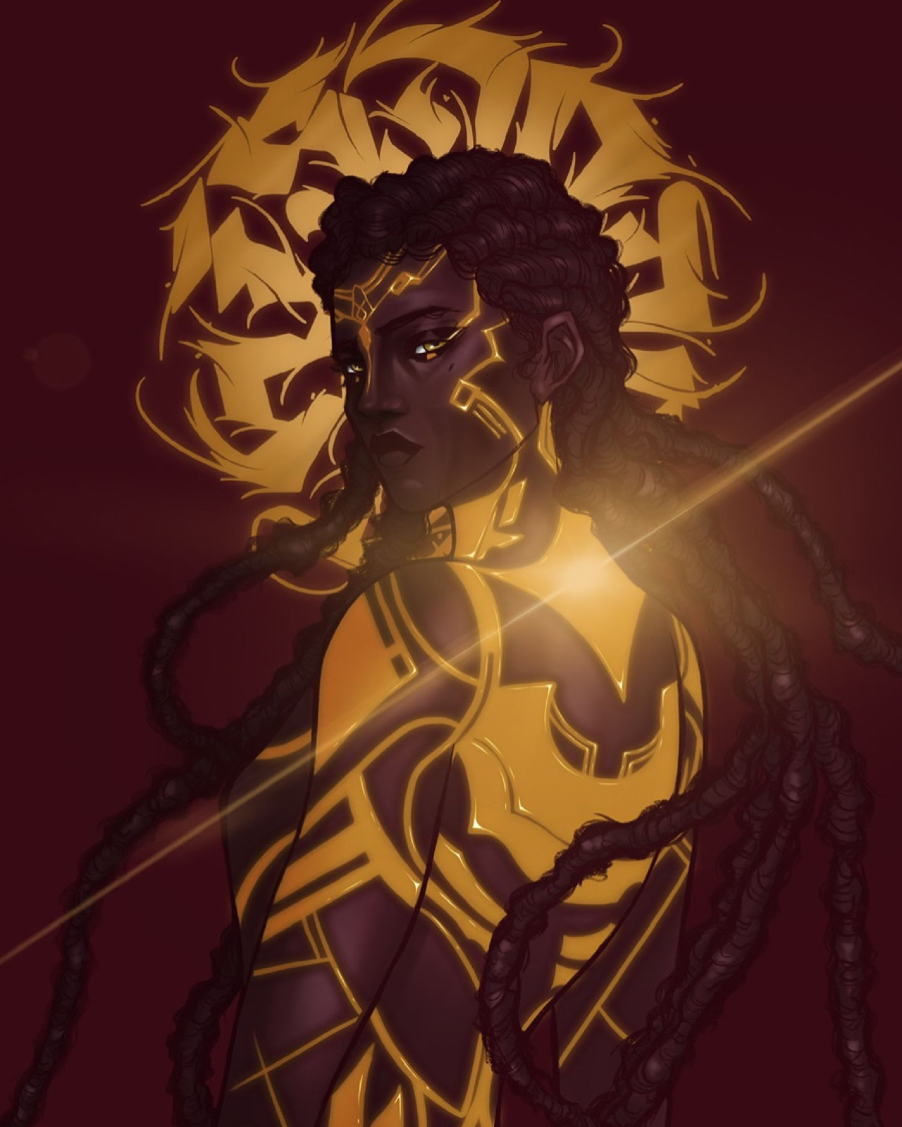 Mel Shining Gold — Painting