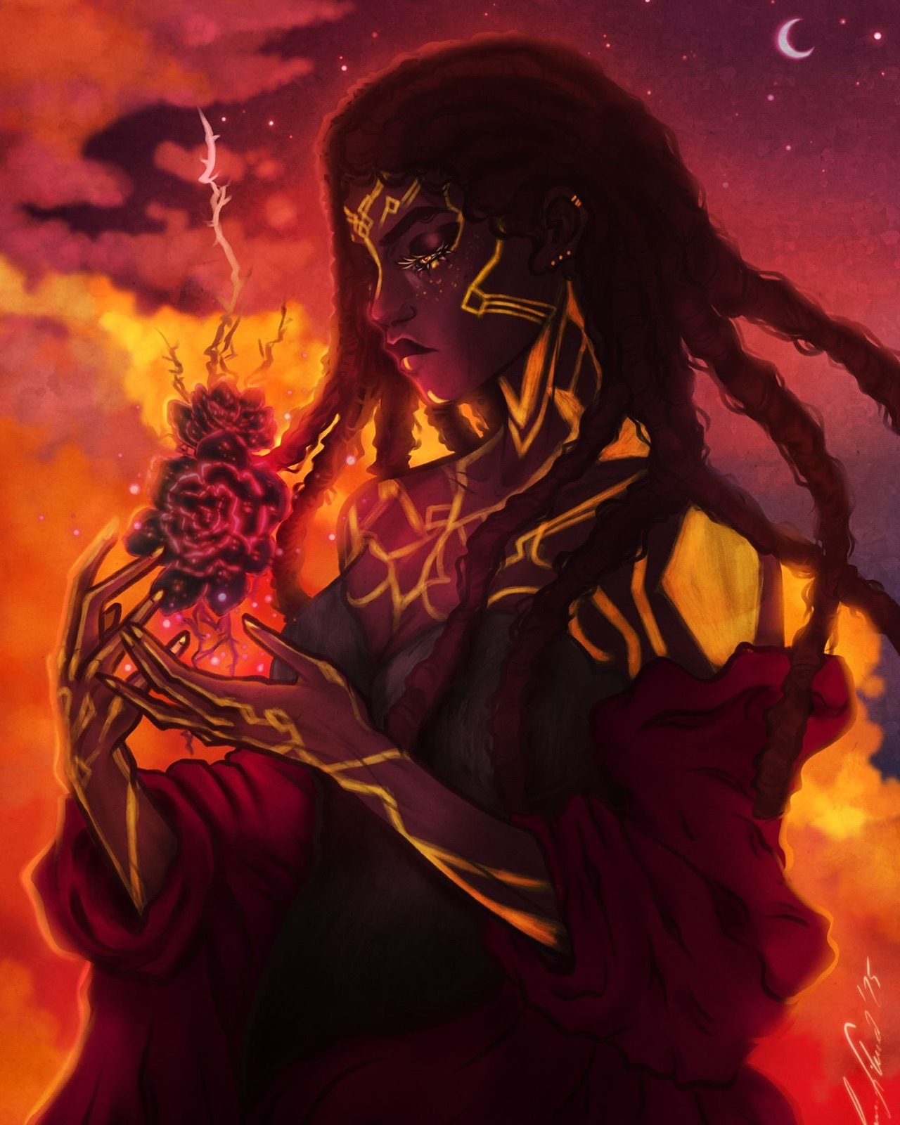 Mel Sunset Rose — Painting